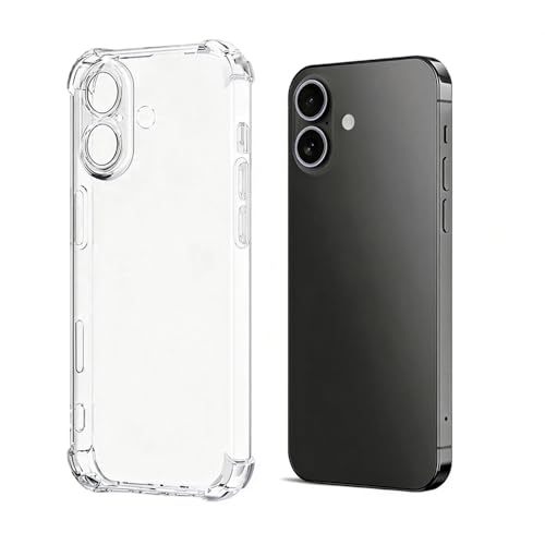 2Pcs Shock-Resistant Soft TPU Phone Cover for iPhone 11 Pro Drop-Proof Case with Four Corner Protection Clear