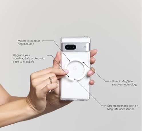 PopSockets Phone Grip for MagSafe, Magnetic Holder- Opalescent Clear - color: Opaalescent, style: MagSafe