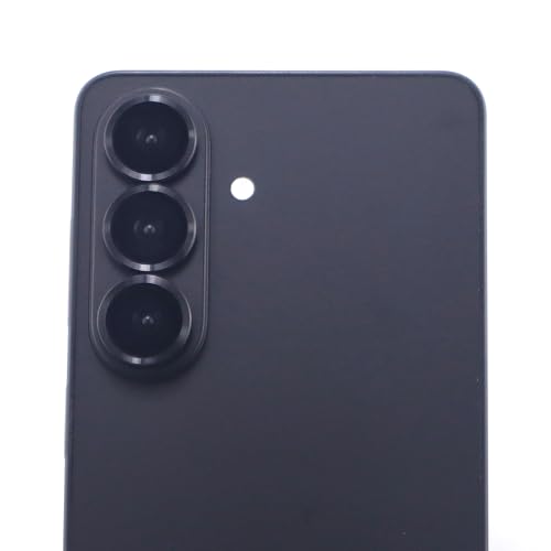 for Samsung Galaxy S26 / S26 Plus Camera Lens Protector Metal Ring Tempered Glass Lens Cover Accessories (Black) - color: Black