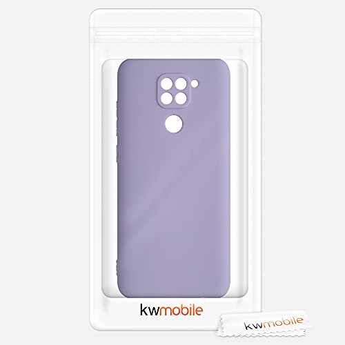 kwmobile Case Compatible with Xiaomi Redmi Note 9 Case - Protective Slim TPU Phone Cover - Soft Matte Finish - Violet Purple