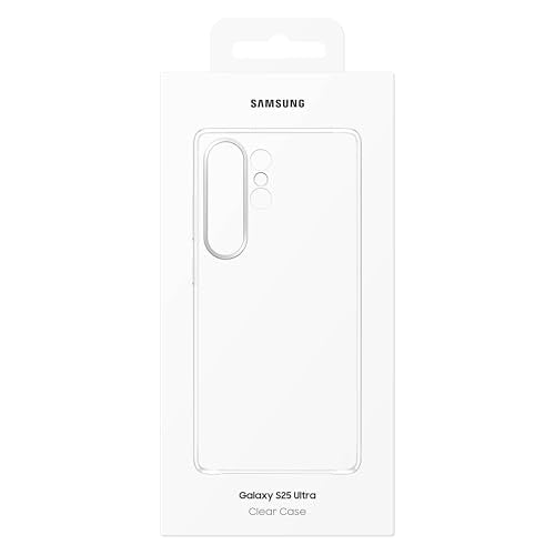 Samsung Galaxy S25 Ultra Clear Phone Case, Transparent Protective Cover, Sleek and Smooth Design, Durable, US Version, EF-QS938CTEGUS - color: Clear, style: Galaxy S25 Ultra