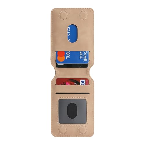 Havaya Soft-Touch Wallet Case for iPhone 16 - Matte Beige | Soft touch matte finish, detachable 2-in-1 magnetic wallet with 5 card slots & kickstand, 1400 Gauss MagSafe 15W fast char - color: Matte Beige