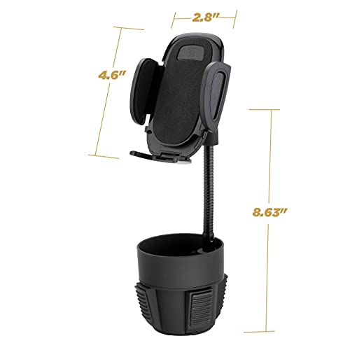 Scosche SUHCUPM-XCES0 Select Cup Holder Phone Mount Cradle for Car or Truck - Universal Hands-Free Gooseneck Mount for Car Cup Holder - Vehicle Cell Phone Cradle for iPhone or Android Smartphones - style: Cup Holder