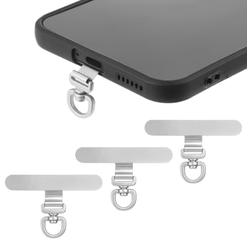 3Pcs 360° Rotating Stainless Steel Phone Tether Tabs