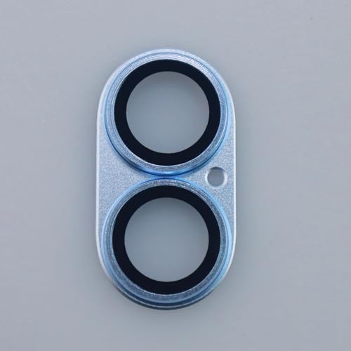 for iPhone 17 Camera Lens Protector Tempered Glass Metal Full Coverage Lens Cover Accessories (Blue) - color: Blue