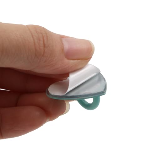 12Pcs Phone Charm Hook Adhesive (Heart Shaped, Light Green) - color: Light Green