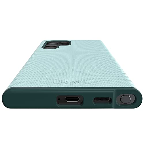 Crave Galaxy S22 Ultra Case, Shockproof Protection Dual Layer Case for Samsung Galaxy S22 Ultra 5G (6.8 inch) - Aqua - color: Aqua, size: Galaxy S22 Ultra