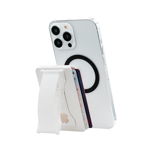 LOVEHANDLE Wallet for MagSafe + Kickstand - White - color: White