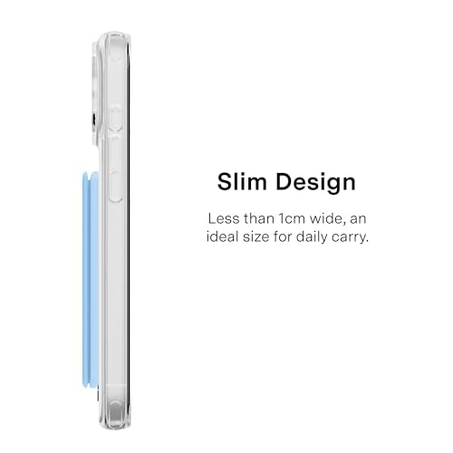 VELVET CAVIAR compatible with MagSafe Wallet - Magnetic Card Holder - color: Cotton Candy Blue