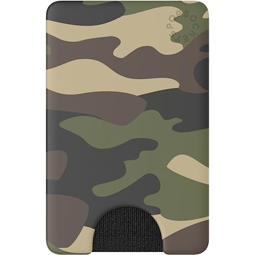 PopSockets PopWallet: Phone Grip and Wallet for Cards, Removable, Going Commando