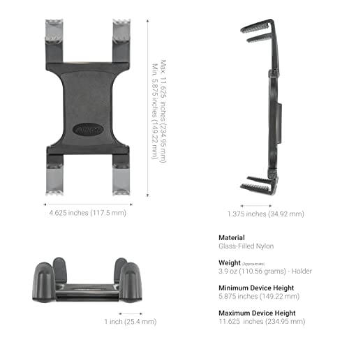 ARKON Mounts - Car Tablet Mount with 22-inch Arm and Seat Rail Attachment | Gooseneck Tablet Holder | Aluminum Construction | Ideal for Cars and Trucks