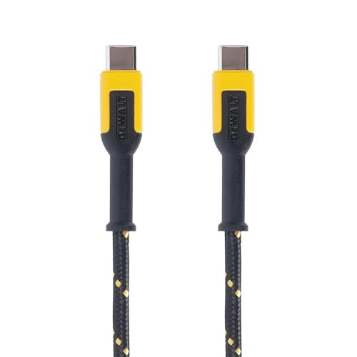 DEWALT Heavy Duty USB C Cable, Jobsite 60 Watt USB C Cable, 6 ft - size: 6FT