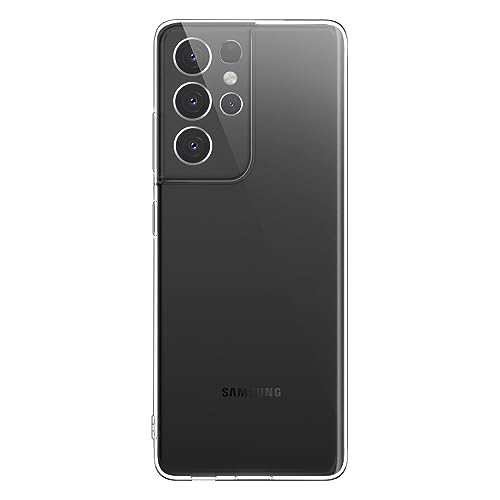 X-level Samsung Galaxy S21 Ultra Case Clear Ultra-Thin Slim Fit Soft TPU S21 Ultra Mobile Phone Cover Anti-Slip Grip Phone Case for Galaxy S21 Ultra-Clear - color: Clear