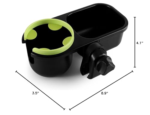 Accmor Stroller Cup Holder, Drinks Holder Bike Walker Wheelchair - color: Tray-Green