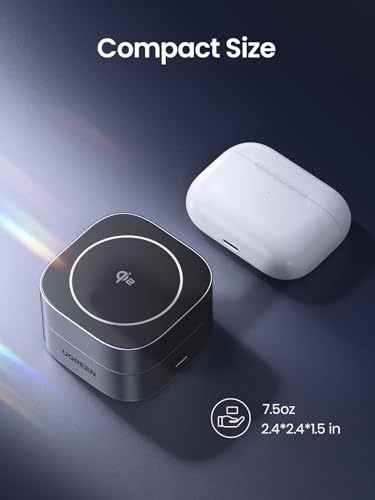 UGREEN MagFlow Qi2 15W 2-in-1 Foldable Wireless Charging Station