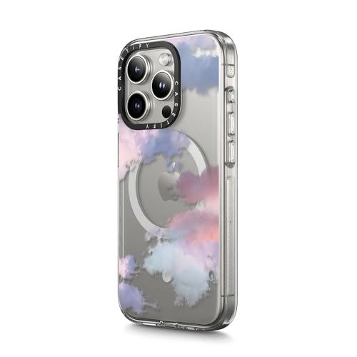 CASETiFY for iPhone 15 Pro Max Case - Impact Clear Compatible with MagSafe | Not Yellowing | 6.6 ft. 3X Military Grade Drop Protection | Clouds | Clear - color: Clouds, size: Iphone 15 Pro Max (6.7")