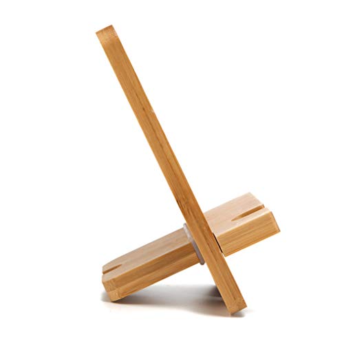 JACKCUBE DESIGN Bamboo Charger Dock Stand Multi Device Charging Station Organizer Holder for Smartphone Cellphone Mobile Phone MK243A