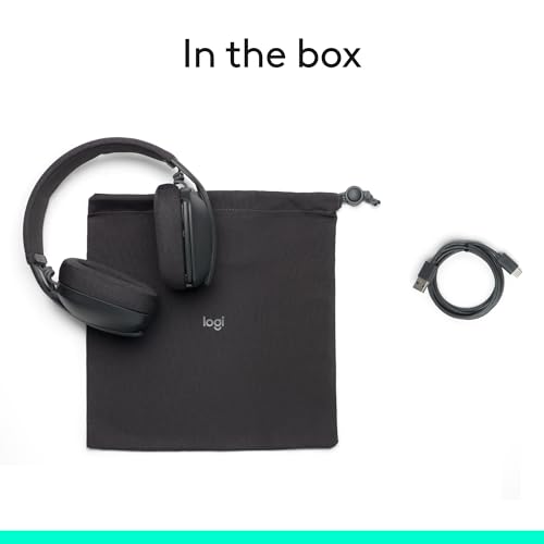 Logitech Zone Vibe 100 Lightweight Wireless Over Ear Headphones - Graphite - color: Graphite