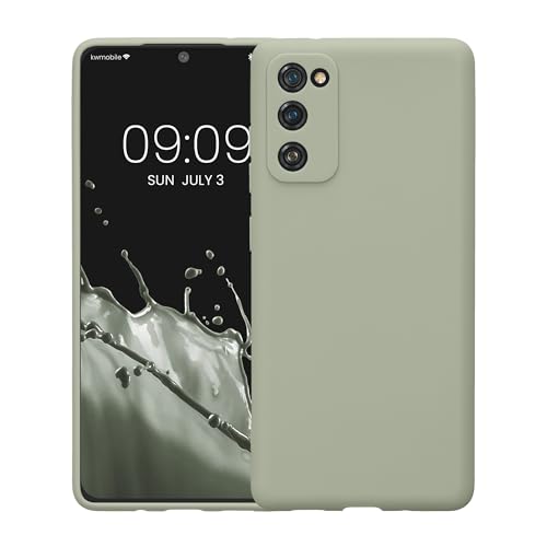 kwmobile Case Compatible with Samsung Galaxy S20 FE Case - Protective Slim TPU Phone Cover - Soft Matte Finish - Gray Green - color: gray green, size: Galaxy S20 FE