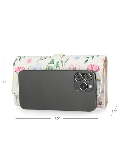 Mundi File Master Womens RFID Blocking Wallet Clutch Organizer With Change Pocket - color: Bridgehampton Garden, size: One Size