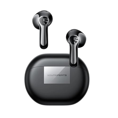 SoundPEATS Air6 HS LDAC Hi-Res Wireless Earbuds, Bluetooth 6.0, 13mm Driver - color: Black