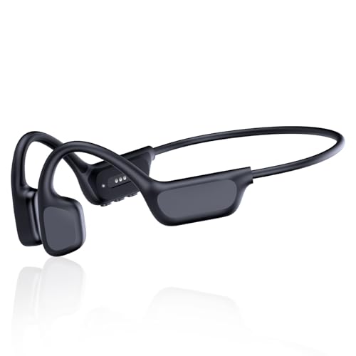 Bone Conduction Headphones, Swimming Headphones, Open Ear Headphones, Black - color: Black