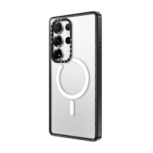 CASETiFY for Galaxy S25 Ultra Case - Impact Magnetic Clear Black | Wireless charging and MagSafe compatible | 8.2 ft. 4X Military Grade Drop Protection | Black - color: Clear Black, size: Galaxy S25 Ultra (6.9")