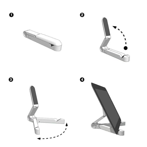 Kado Tablet Stand for Tablet, Adjustable Portable Monitor Holder, Foldable iPad Accessories for Office Compatible with Kindle, Switch, Surface Pro, iPad Pro/Air/Mini, iPhone Pro/Max/Plus