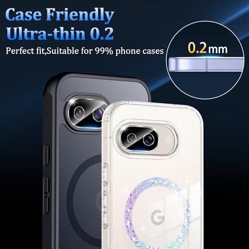 3 Pack Tempered Glass Camera Lens Protector for Google Pixel 10a - size: Google Pixel 9a