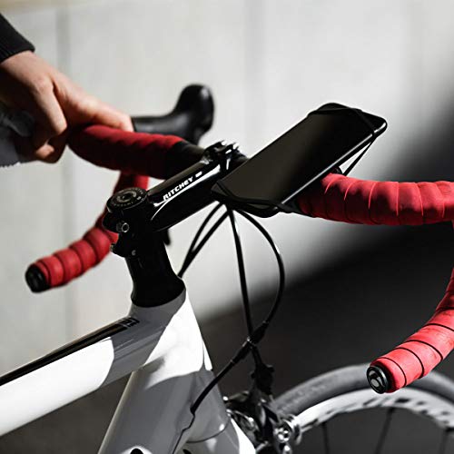 Universal Smartphone Bicycle Mount, 100% Silicone, Compact, Light, Portable | Easy No Tools Mount | All Weather Use, UV Resistant | Durable | Made in Austria (Pink) - color: Pink