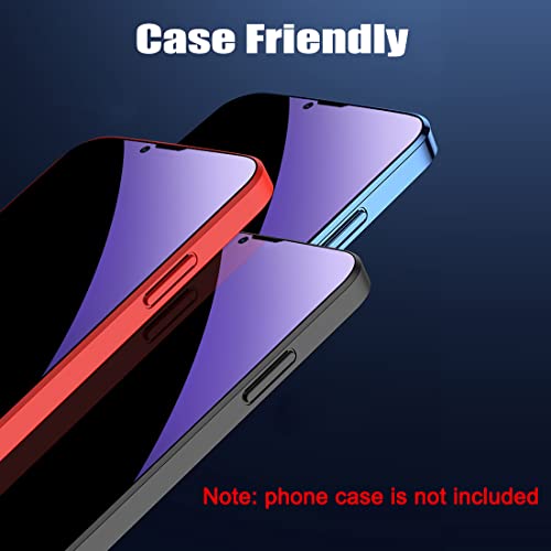 2 Pack Compatible with iPhone 13 Pro Max/14 Plus Privacy Screen Protector, Anti-Spy Anti-Blue Light Eye Protection Tempered Glass Film, Scratch Resistant, Full Coverage, Case Friendly - size: for iPhone 13 Pro Max/14 Plus