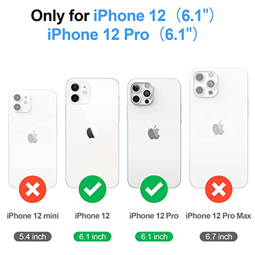 Shieldtop Compatible with MagSafe iPhone 12/12 Pro Wallet Case,Blue | 2 in 1 Detachable Magnetic,Credit Card Holder Slots,RFID Blocking,PU Leather,Kickstand,Flip Folio Phone Cover for Men & Women - color: Blue, size: iPhone 12/12 Pro 6.1"