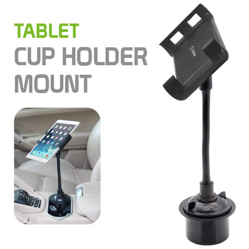 Cellet Tablet & Phone Holder for Car, iPad Truck Cup Holder Mount Compatible with iPad Pro Air Mini iPhone 14 Pro Max Plus 13 12 11 Samsung Z Fold Z Flip Tablet G Pad Kindle Fire HD 8 10