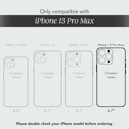 COCOMII Rectangle for iPhone 13 Pro Max Case, Natural Real Mother of Pearl | Compatible with MagSafe Wireless Charging, Shockproof 10ft Drop Protection, Camera & Screen Protection, Premium Glossy Finish - color: Natural Real Mother of Pearl, size: iPhone