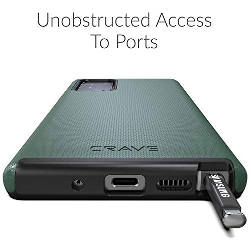 Crave Galaxy Note 20 Case, Shockproof Protection Dual Layer Case for Galaxy Note 20 (6.7 inch) - Forest Green - color: Forest Green
