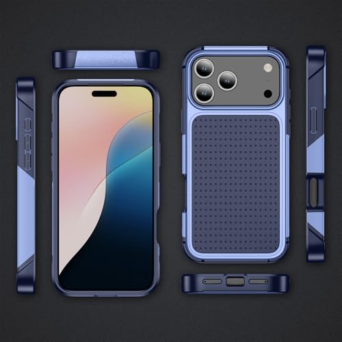 Designed for iPhone 17 Pro Max Case 2 in 1 Gift Militay Grade Drop Protective Rugged Heavy Duty Cover Shockproof Case for iPhone 17 Pro Max Phone Case for Women Men Boy Girl (Purple) - color: Purple