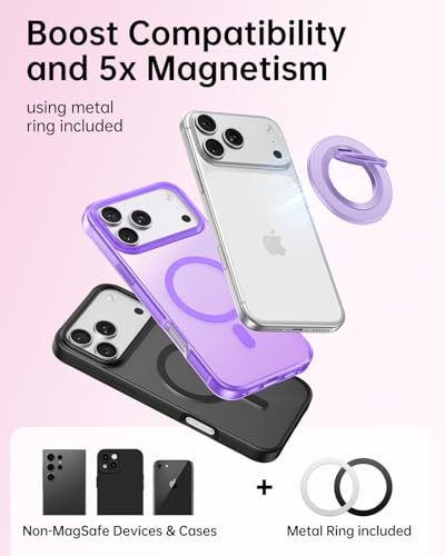 SYNCWIRE for MagSafe Phone Grip, Magnetic Phone Ring Holder - color: Lavender