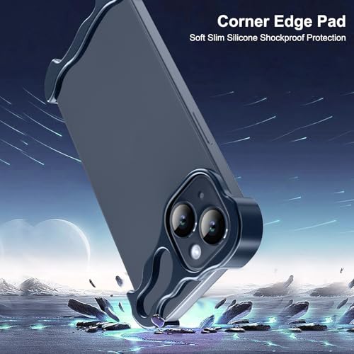 Frameless Phone Case Crafted for iPhone 13 Blue - color: Aluminum Blue, size: iPhone 13