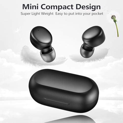 MOZOTER Mini Wireless Earbuds Bluetooth 5.3 in Ear Headphones Headsets - color: Black