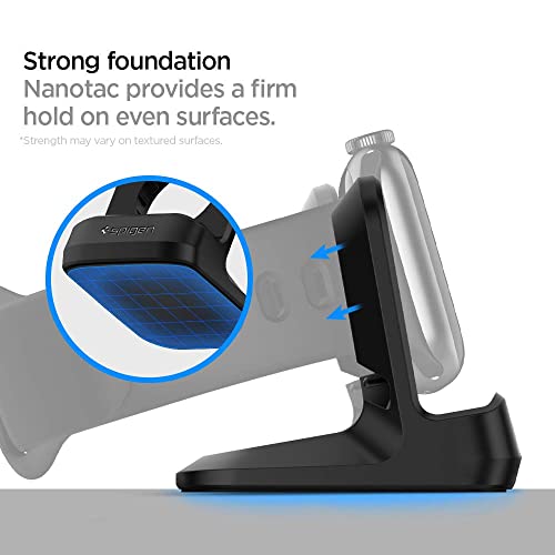 Spigen for Apple Watch Charger Stand, Durable TPU with Non-Slip Base - color: Black, size: Classic