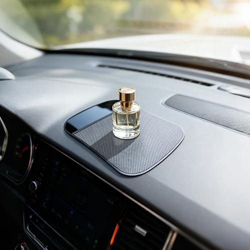 Car Dashboard Sticky Pad (2 Pack), Larger Size Reusable and Washable Anti-Slip Cell Pads with Strong Adhesive, Can Hold Cell Phones, Sunglasses, Coins ect. (7.5" x 5.5")