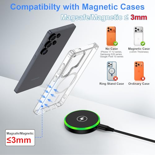 25W Magnetic Wireless Charger for Samsung Fast Charging Pad for Galaxy S26