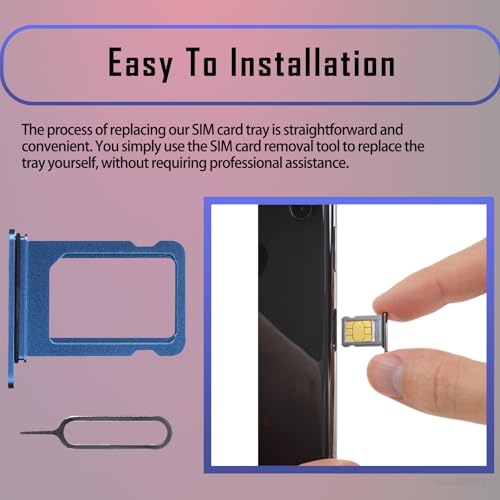 for iPhone 13 Mini Blue Single SIM Card Tray Slot Replacement