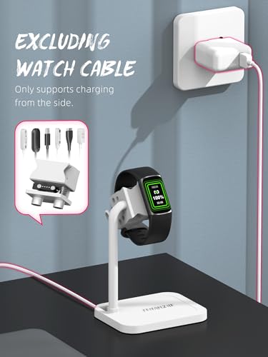 Adjustable Universal Smart Watch Dock & Fitness Tracker Stand - color: White Watch Dock