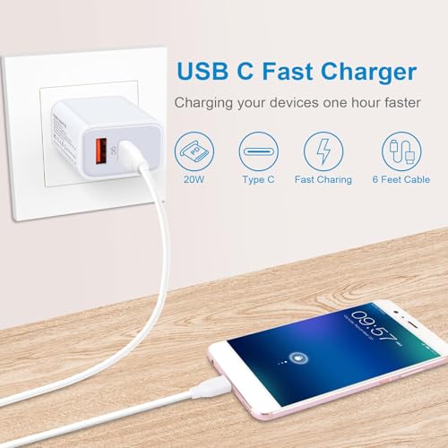 USB C Fast Charger for Samsung Galaxy A17 A16 5G A15 5G A14 5G A57 A56 A37 - color: White