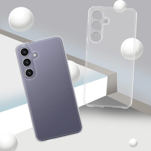 TENOC Phone Case for Samsung Galaxy S25+ Plus, Clear Case Anti-Yellowing Protective Bumper Hard Back Cover - color: Clear Anti-Yellowing, size: S25 Plus