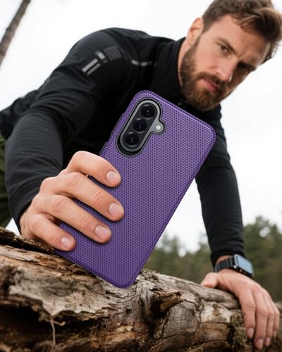 for Galaxy A37 5G Phone Case, Galaxy A36 5G Phone Case, Anti-Slip Textured, 14FT Mili-Grade Drop Protection Tested Samsung A37 5G Case, TPU+PC Dual Layer Shockproof Cover for A56 (Purple) - color: Purple