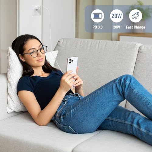 Essri Phone Charger Fast Charging 6+10 FT for iPhone 14 13 Charger 2-Pack - color: White, size: 6FT+10FT