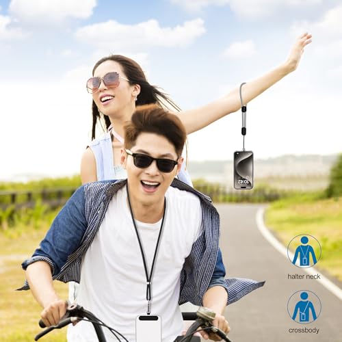 takyu Phone Lanyard, 2 Pack Adjustable Cell Phone Lanyard Crossbody Neck Strap & 2 Pack Phone Wrist Strap with 2 Pcs Tether Tabs Compatible for iPhone Android Smartphones-Black Grey - color: Black+grey