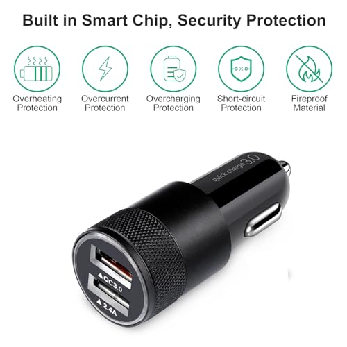for Samsung Galaxy S26+ S26 S25 FE, Fast Car Charger Adapter with Type C